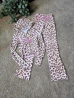 I.AM.GIA Blare Hoodie and Trackpant Set Pink & Brown Small